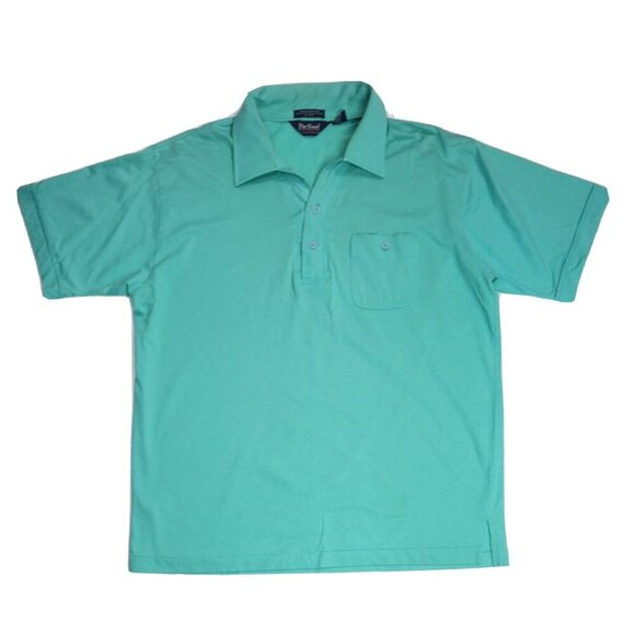 VINTAGE MEN S GREEN SHORT SLEEVE POLO SHIRT - PAR FOUR - SIZE XL - Picture 3 of 8